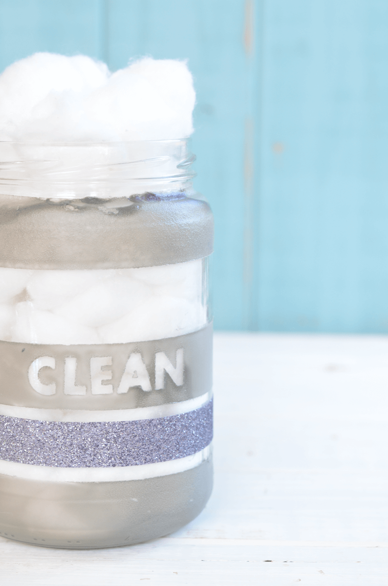 Reuse Glass Jars for DIY Bathroom Storage • Refresh Living